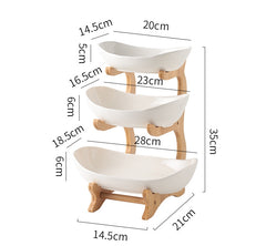 Serving tray with 3 tiers use for any occasional need, brunch, holidays, hosting etc.