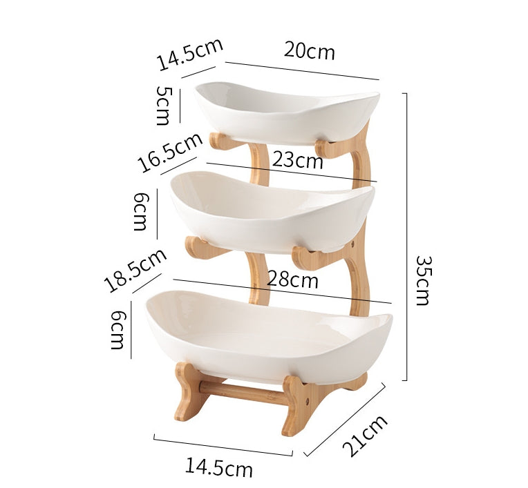 Serving tray with 3 tiers use for any occasional need, brunch, holidays, hosting etc.