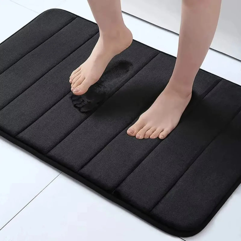 Ultra-Soft Memory Foam Bath Mat – Super Absorbent Non-Slip Bathroom Rug with Quick-Dry Technology for Shower & Tub