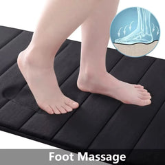 Ultra-Soft Memory Foam Bath Mat – Super Absorbent Non-Slip Bathroom Rug with Quick-Dry Technology for Shower & Tub