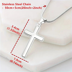Cross Necklace - Father's Day Gift, Birthday Gift