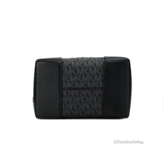 Michael Kors Mercer Small Black PVC Bucket Crossbody Bag