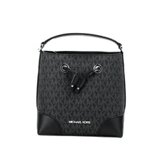 Michael Kors Mercer Small Black PVC Bucket Crossbody Bag
